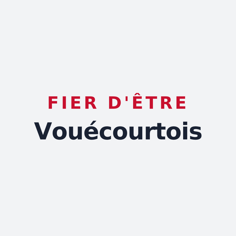 Poster « Fier d'être Vouécourtois » — design pour Vouécourt