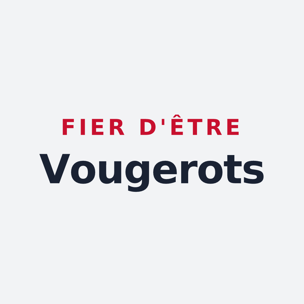 Poster « Fier d'être Vougerots » — design pour Vougy