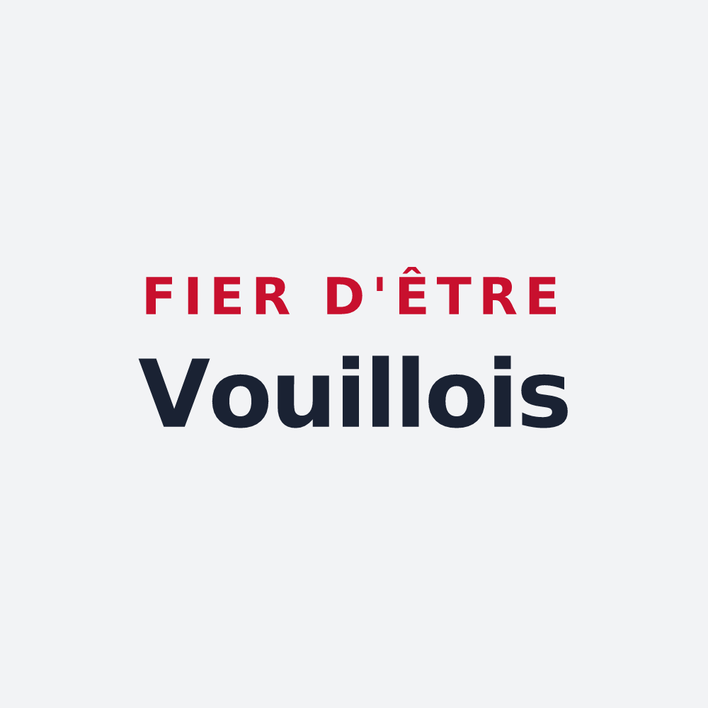 Poster « Fier d'être Vouillois » — design pour Vouhé