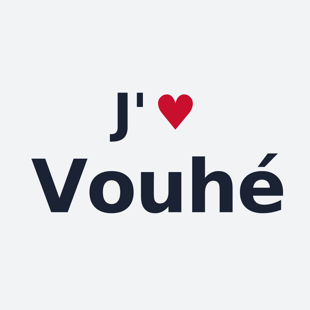 Poster personnalisé Vouhé — design J'aime Vouhé