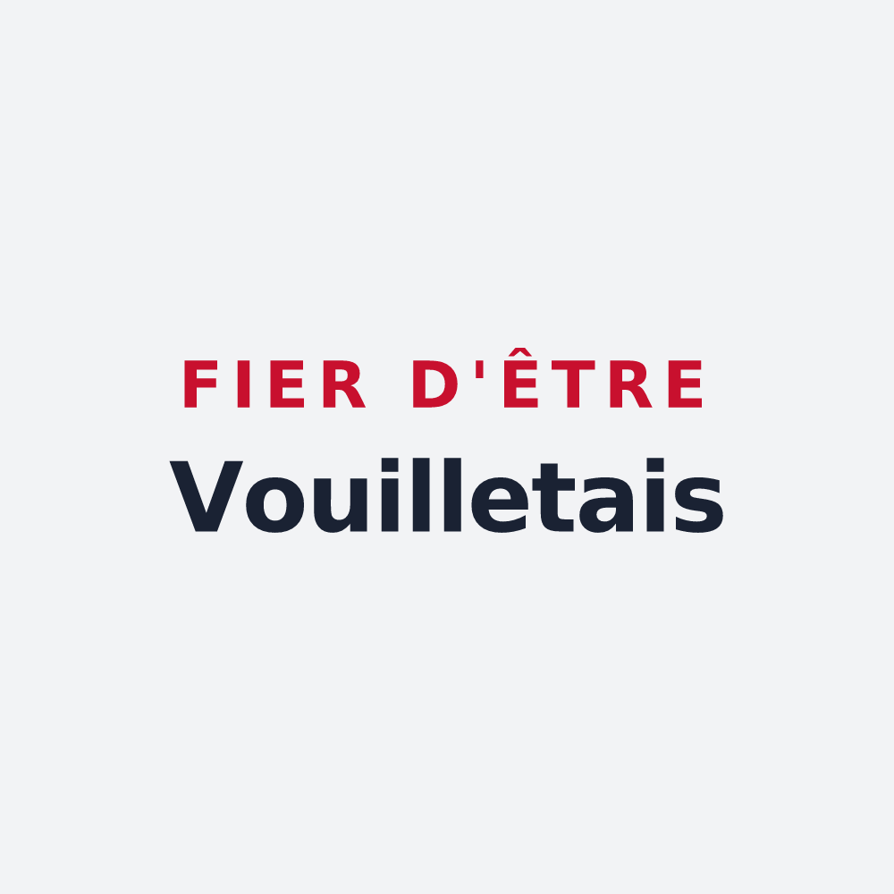 Poster « Fier d'être Vouilletais » — design pour Vouillé