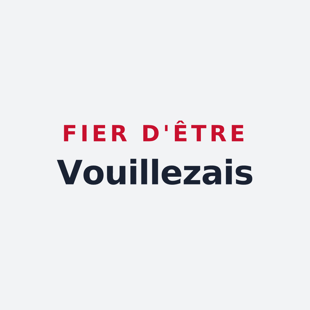 Poster « Fier d'être Vouillezais » — design pour Vouillé-les-Marais