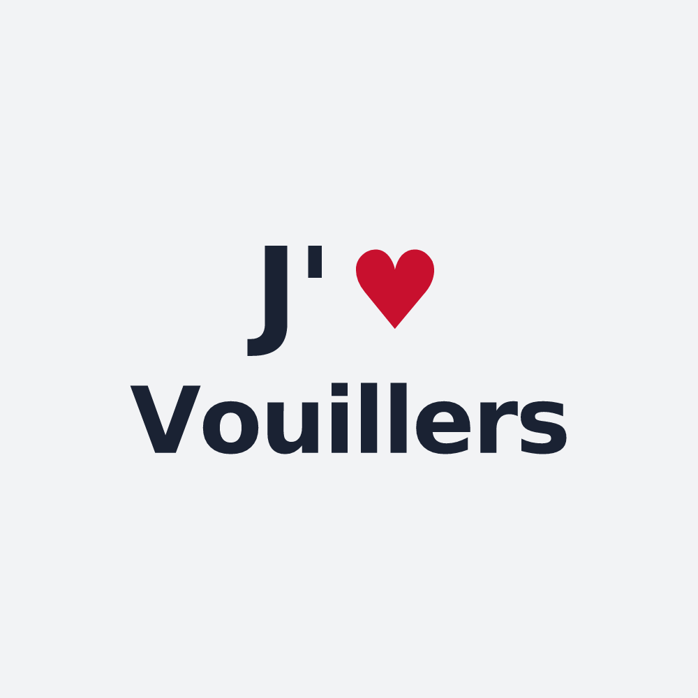 Poster personnalisé Vouillers — design J'aime Vouillers