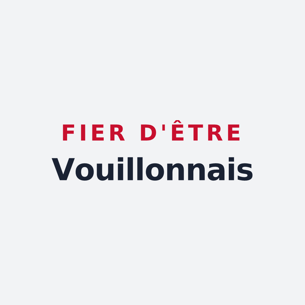 Poster « Fier d'être Vouillonnais » — design pour Vouillon