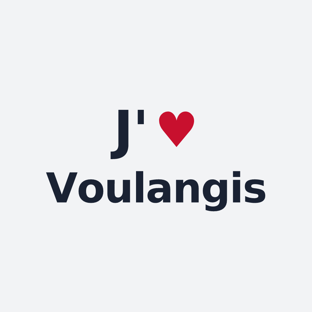 Poster personnalisé Voulangis — design J'aime Voulangis