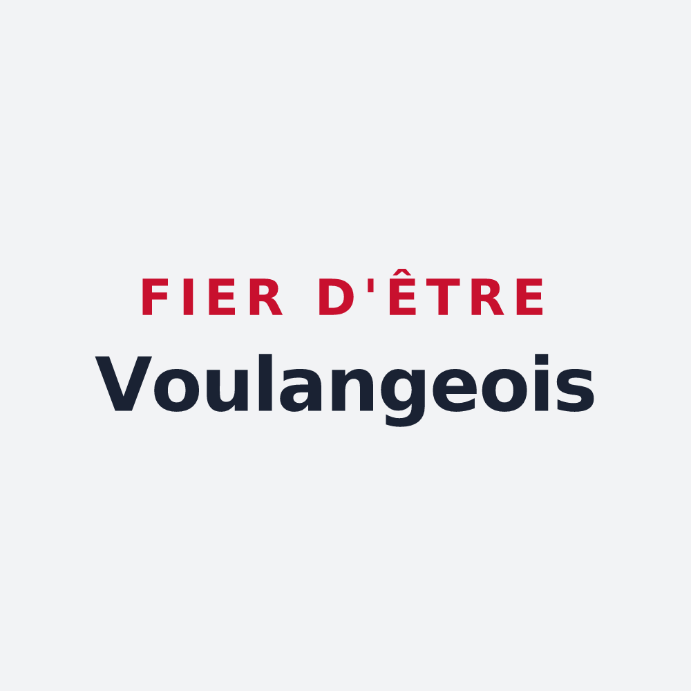 Poster « Fier d'être Voulangeois » — design pour Voulangis