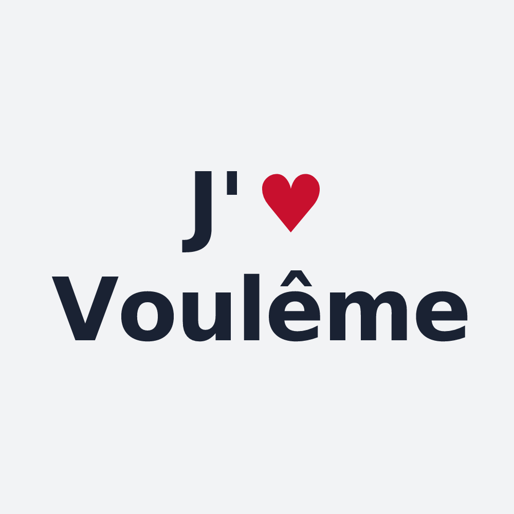 Poster personnalisé Voulême — design J'aime Voulême