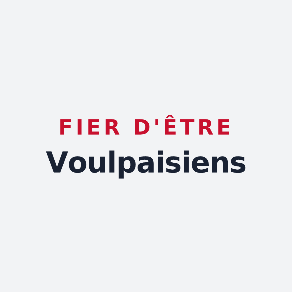 Poster « Fier d'être Voulpaisiens » — design pour Voulpaix