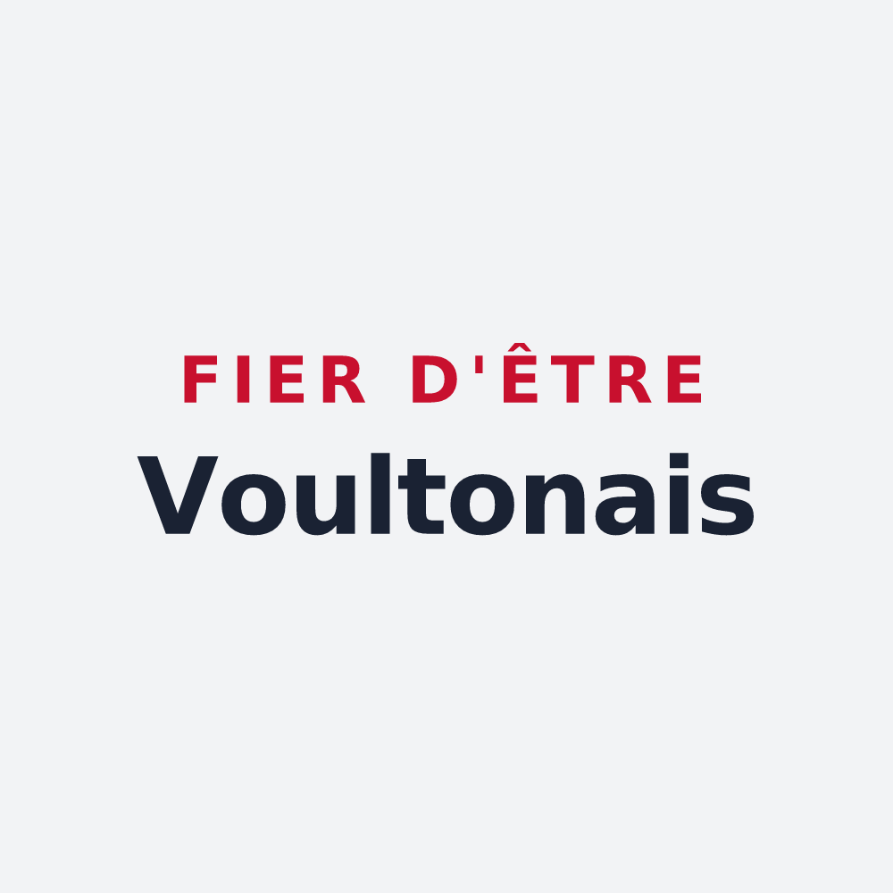 Poster « Fier d'être Voultonais » — design pour Voulton