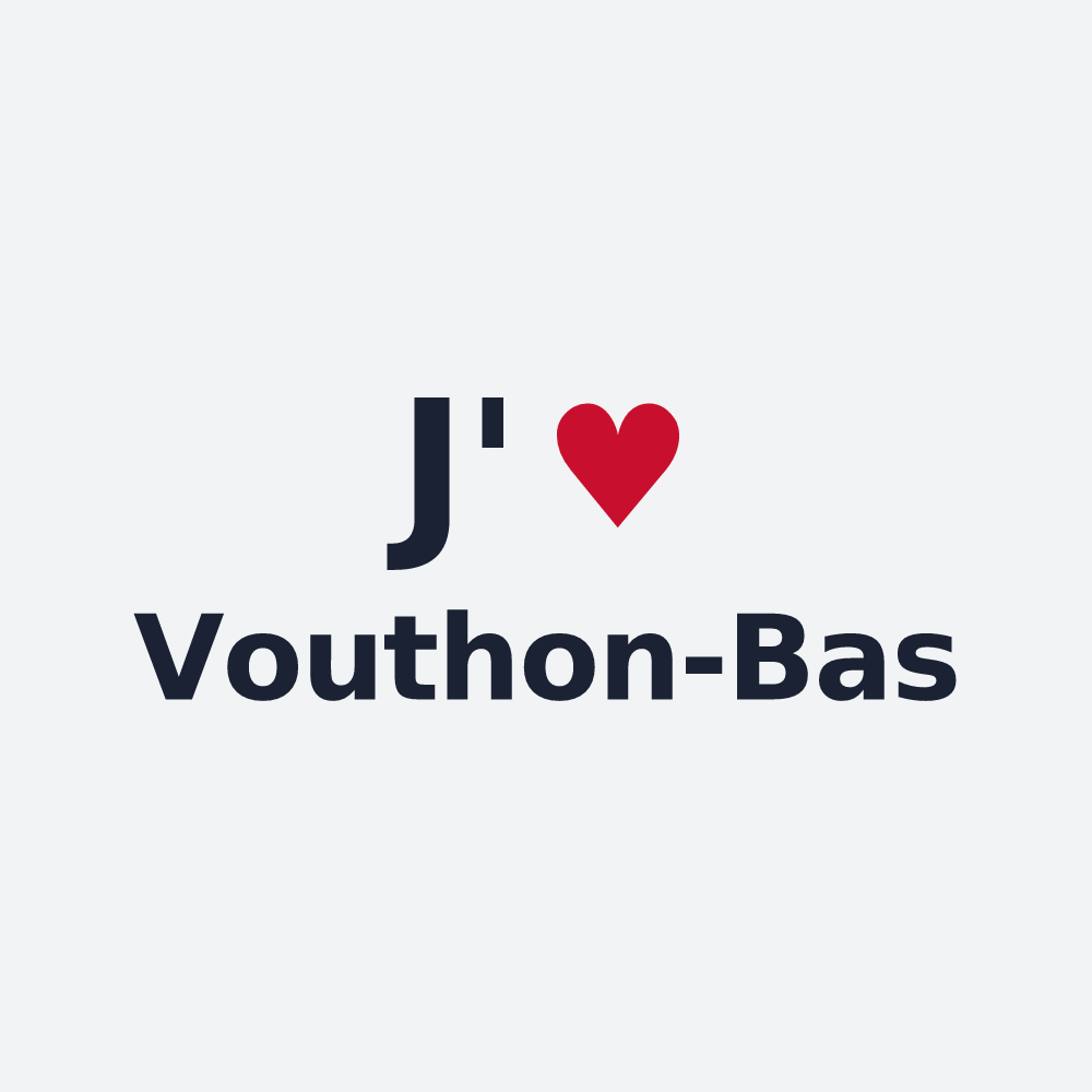 Poster personnalisé Vouthon-Bas — design J'aime Vouthon-Bas