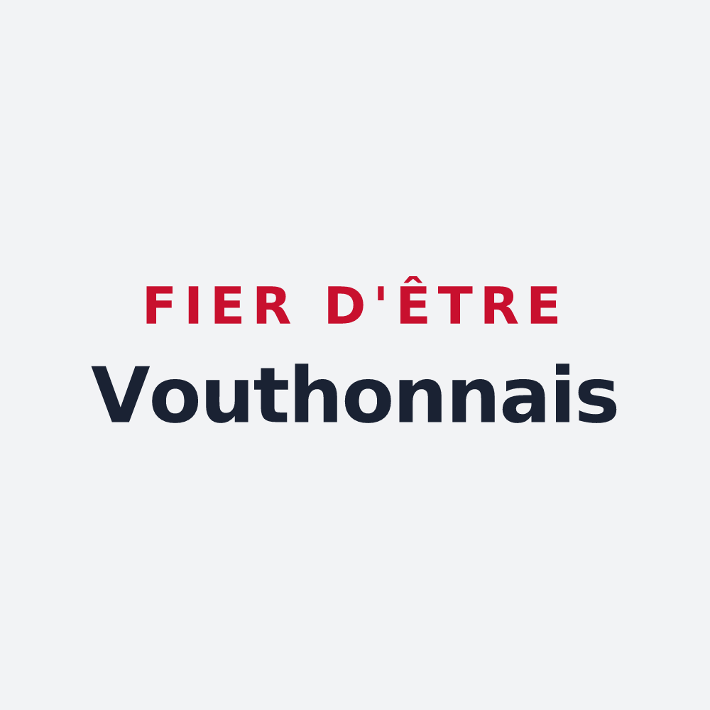 Poster « Fier d'être Vouthonnais » — design pour Vouthon-Haut