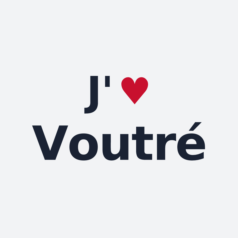Poster personnalisé Voutré — design J'aime Voutré