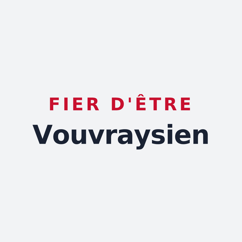 Poster « Fier d'être Vouvraysien » — design pour Vouvray-sur-Huisne