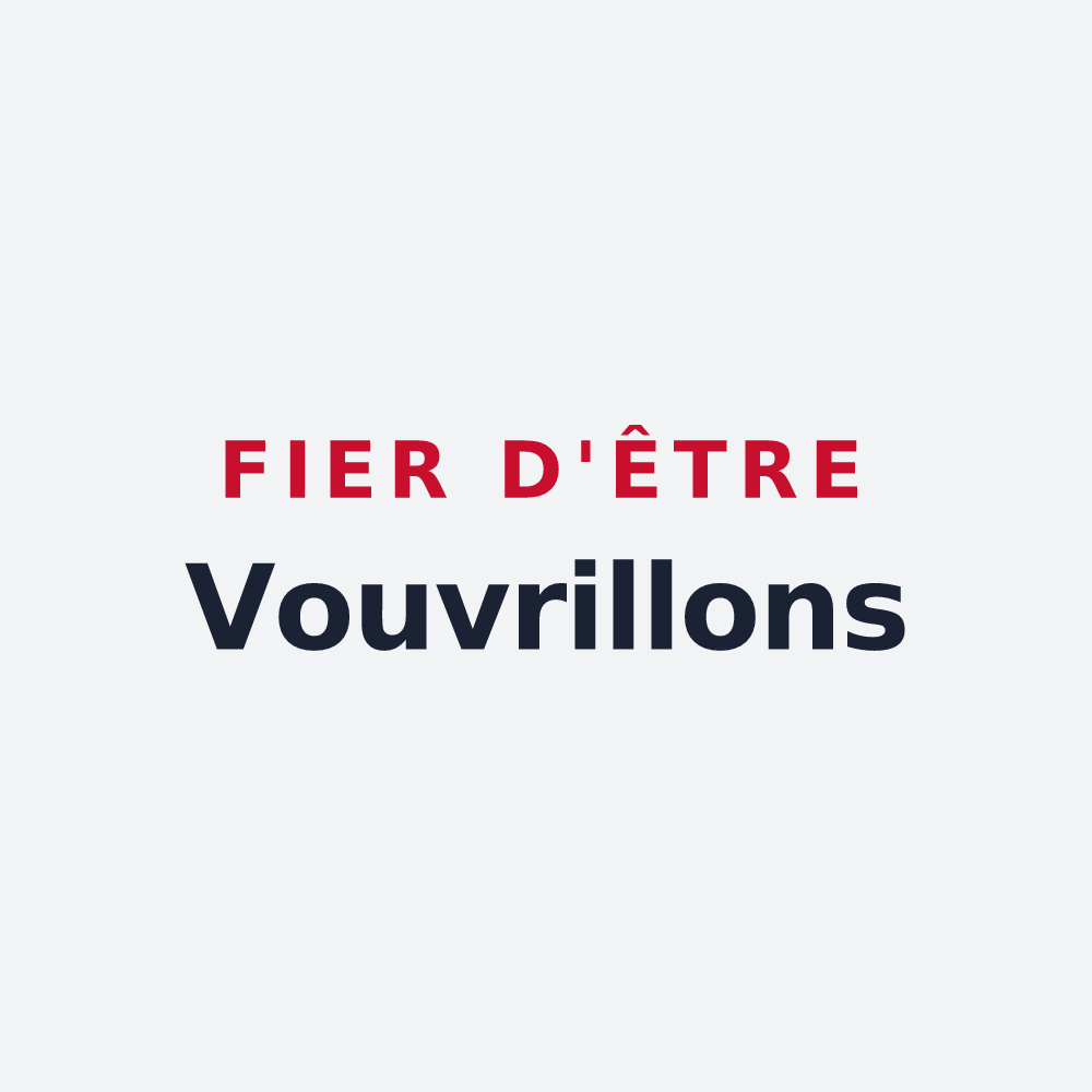 Poster « Fier d'être Vouvrillons » — design pour Vouvray