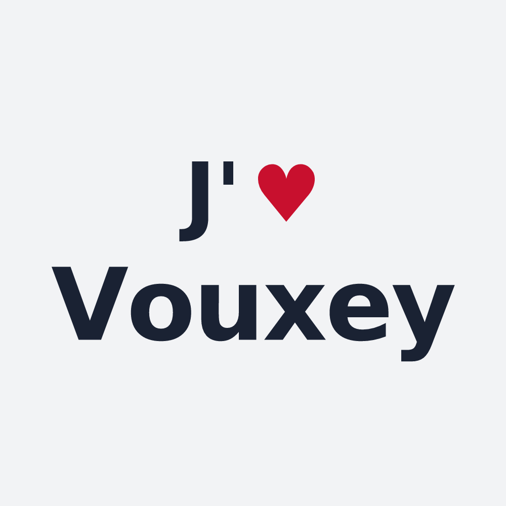 Poster personnalisé Vouxey — design J'aime Vouxey