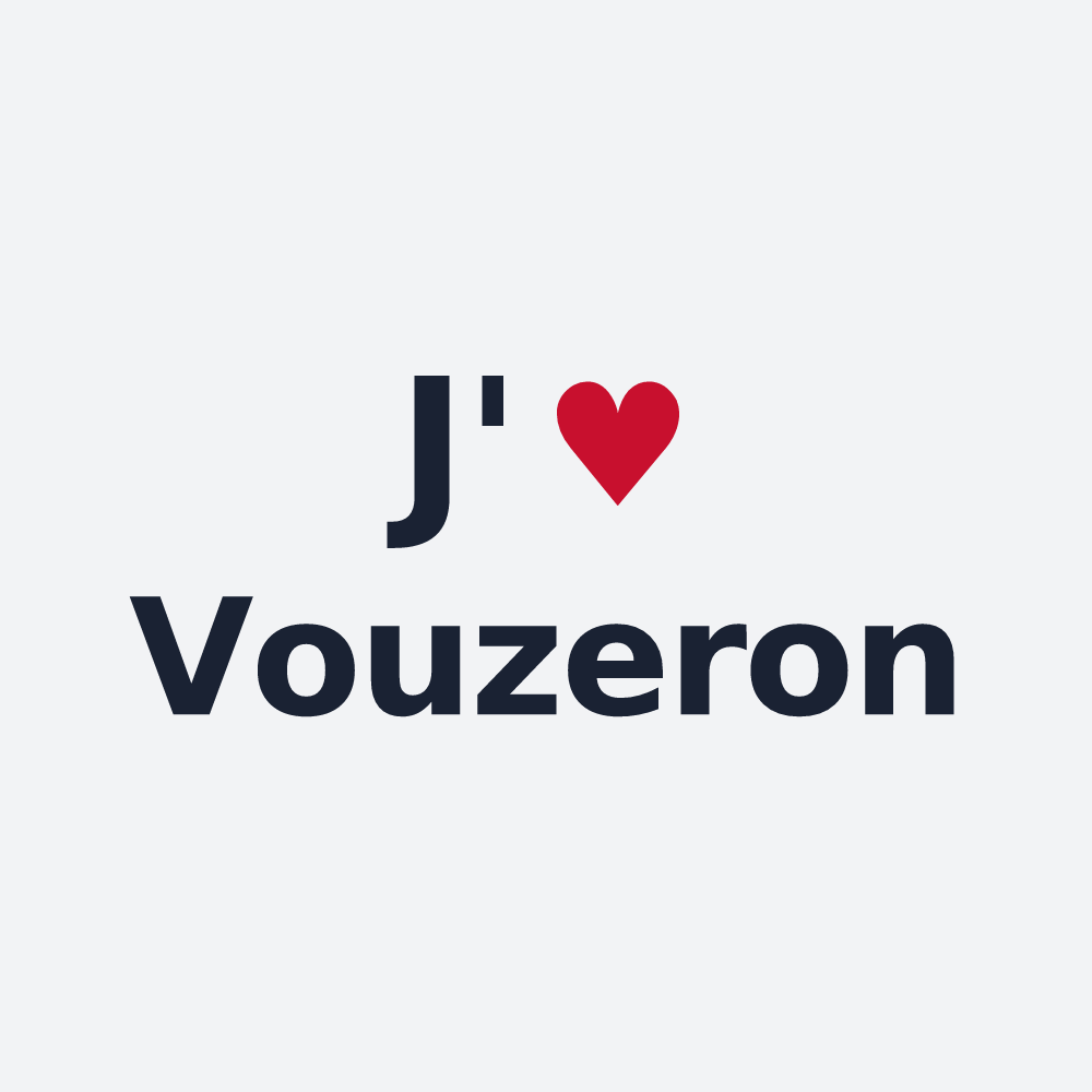 Poster personnalisé Vouzeron — design J'aime Vouzeron