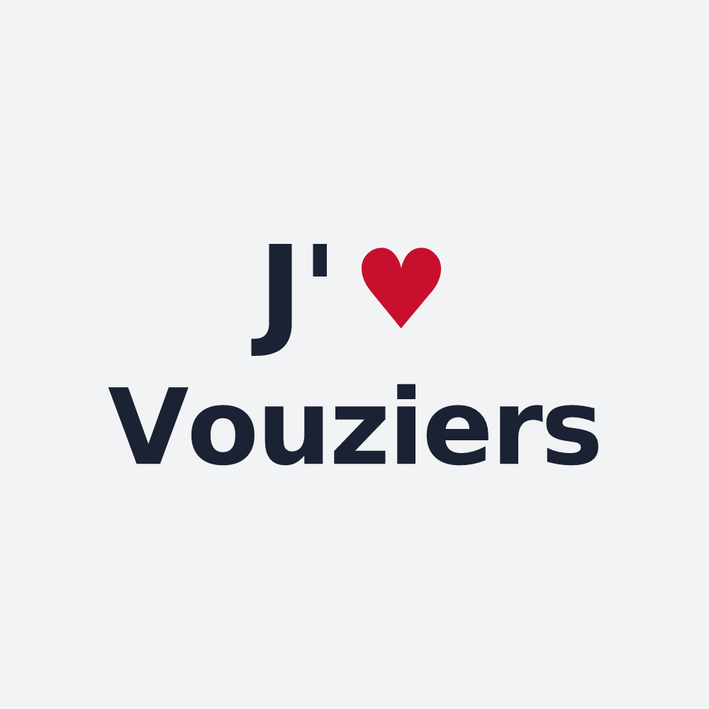 Poster personnalisé Vouziers — design J'aime Vouziers