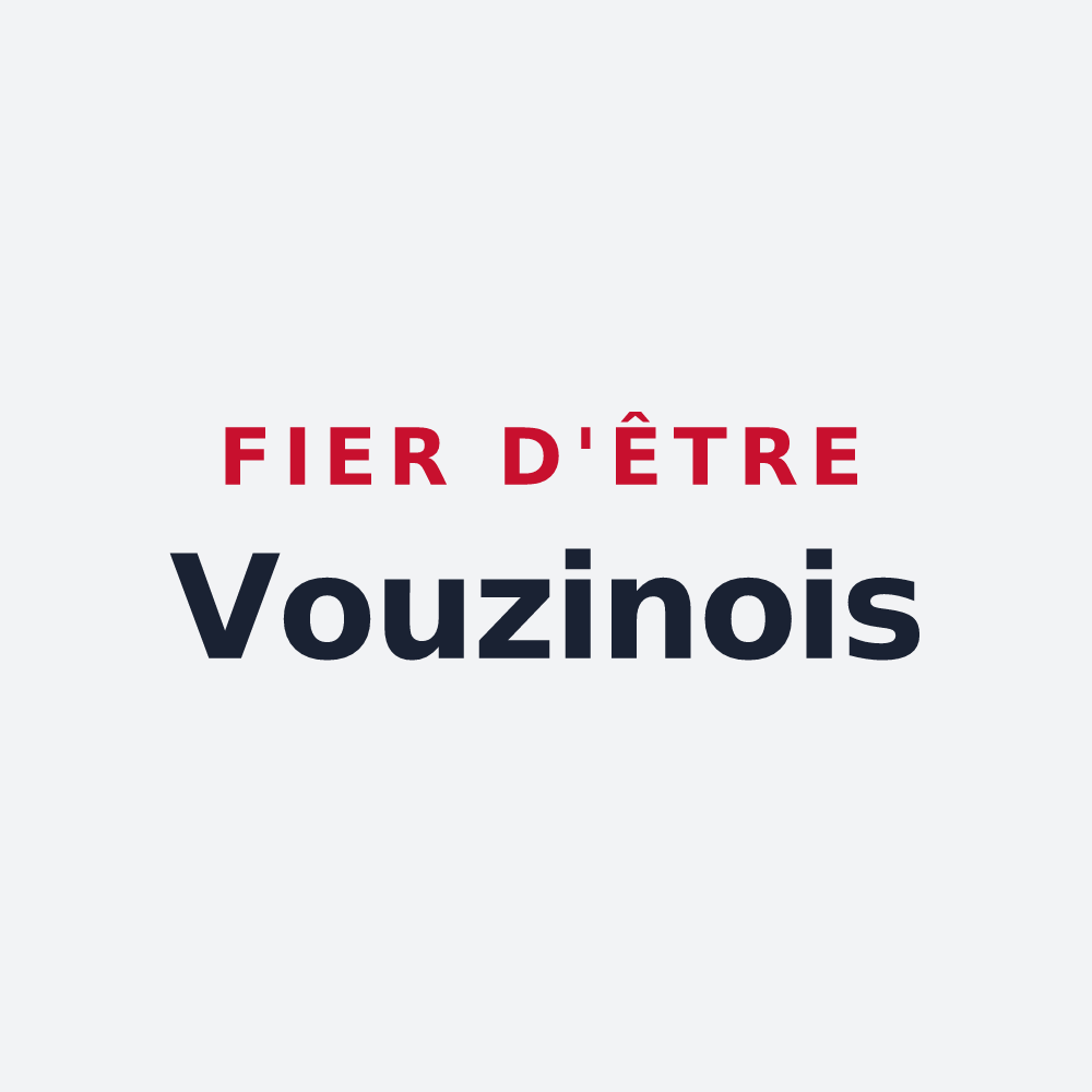 Poster « Fier d'être Vouzinois » — design pour Vouziers