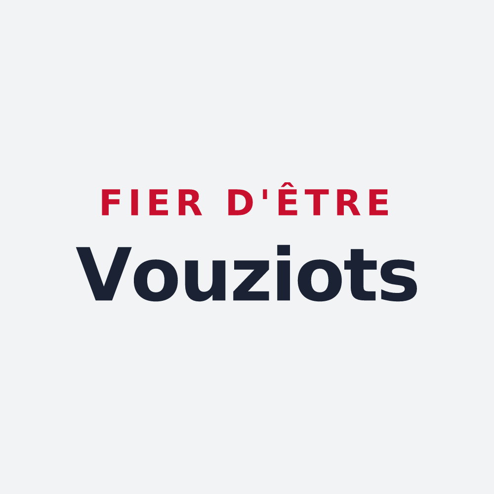 Poster « Fier d'être Vouziots » — design pour Vouzy