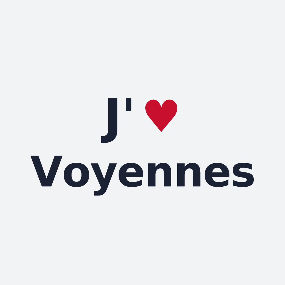 Poster personnalisé Voyennes — design J'aime Voyennes