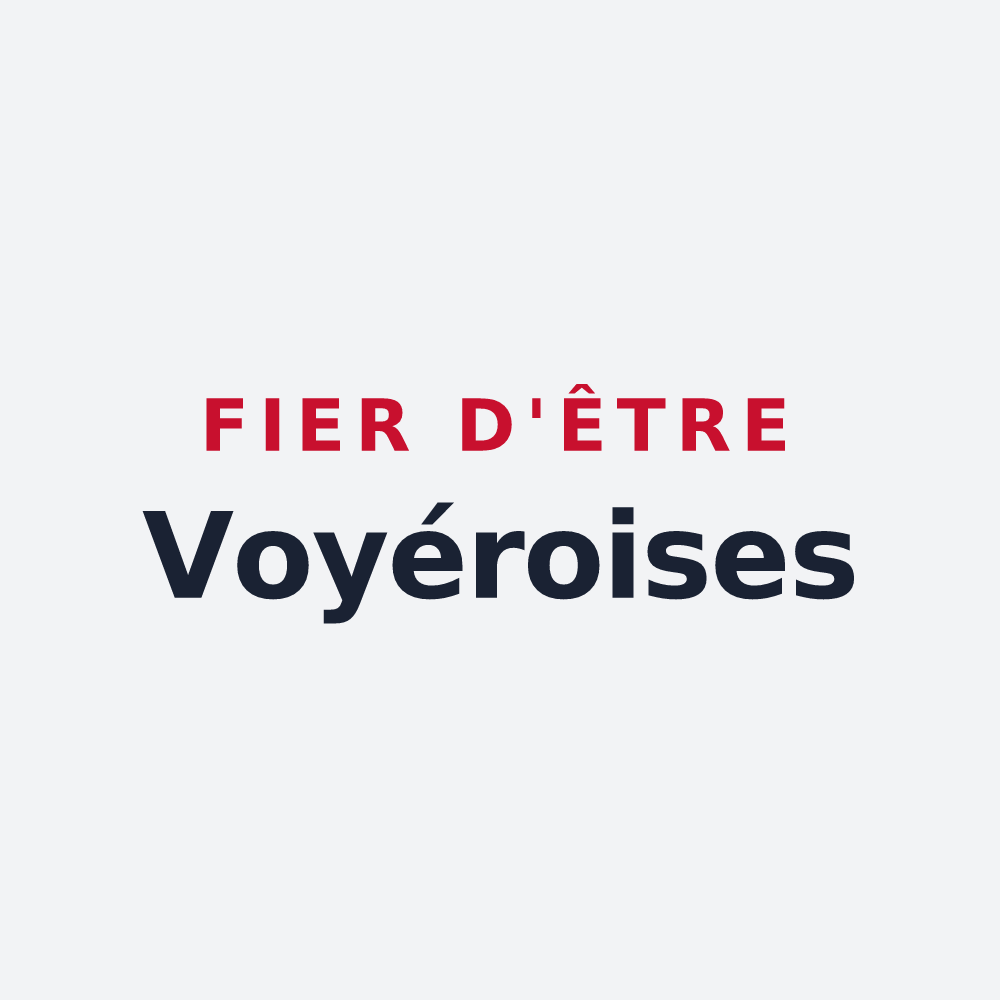 Poster « Fier d'être Voyéroises » — design pour Voyer