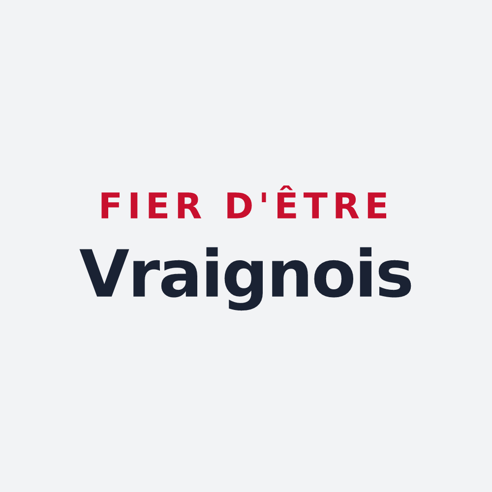 Poster « Fier d'être Vraignois » — design pour Vraignes-en-Vermandois