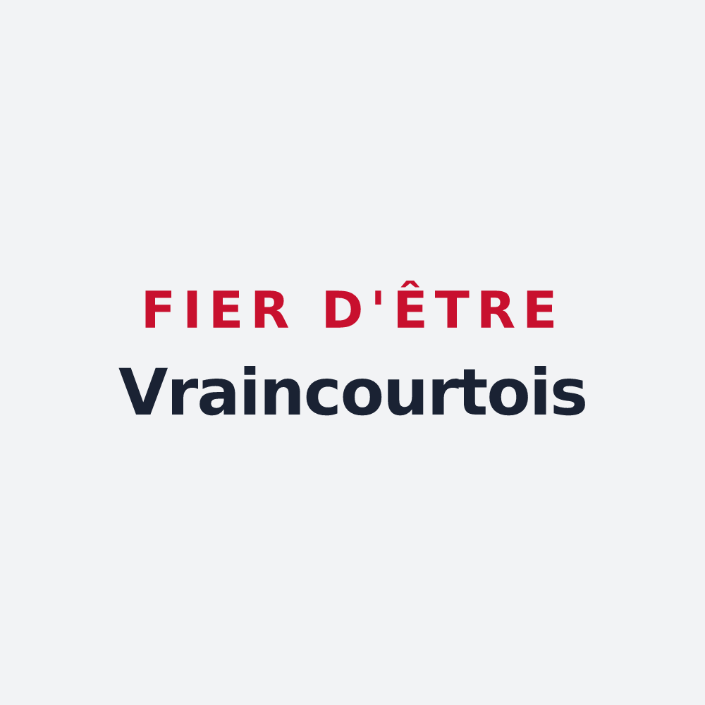 Poster « Fier d'être Vraincourtois » — design pour Vraincourt