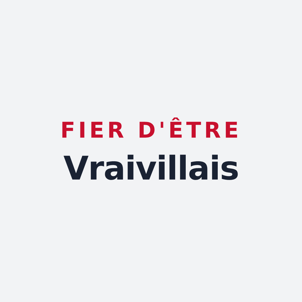 Poster « Fier d'être Vraivillais » — design pour Vraiville