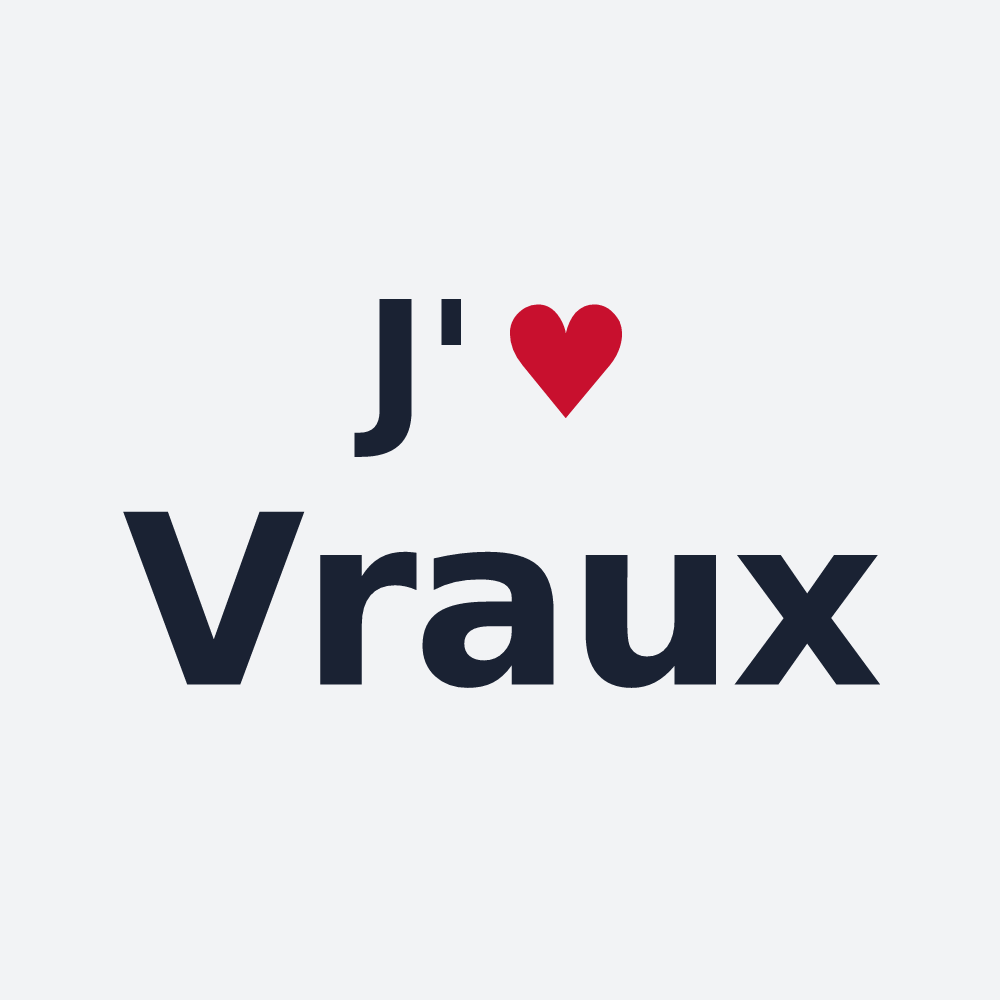 Poster personnalisé Vraux — design J'aime Vraux