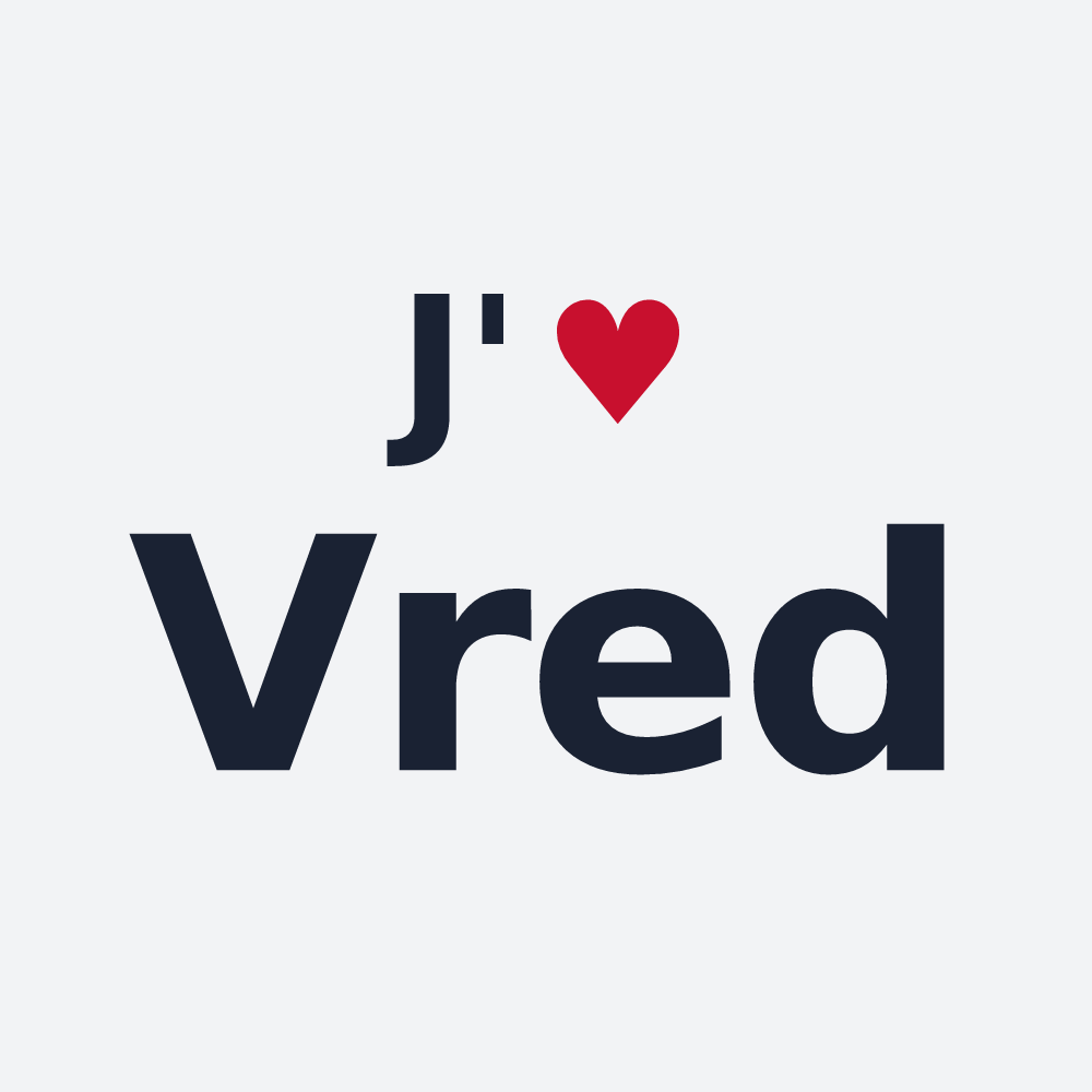 Poster personnalisé Vred — design J'aime Vred