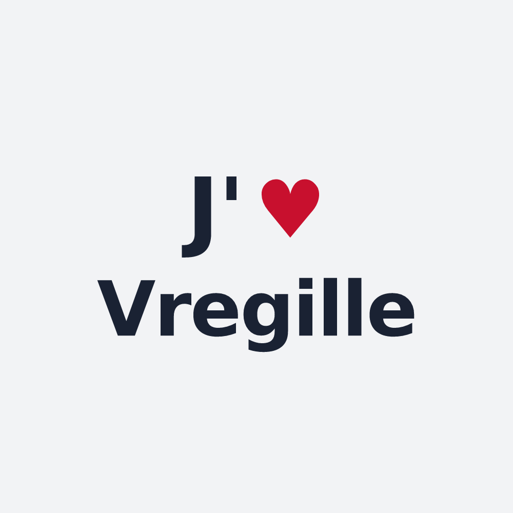 Poster personnalisé Vregille — design J'aime Vregille