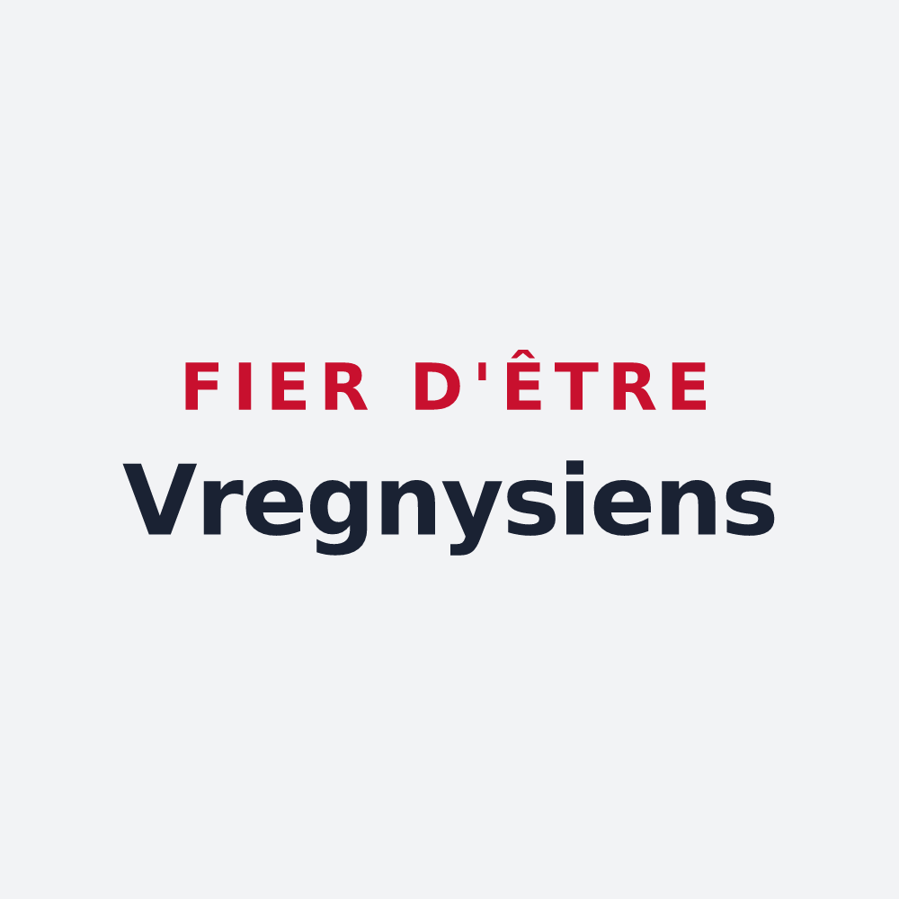 Poster « Fier d'être Vregnysiens » — design pour Vregny