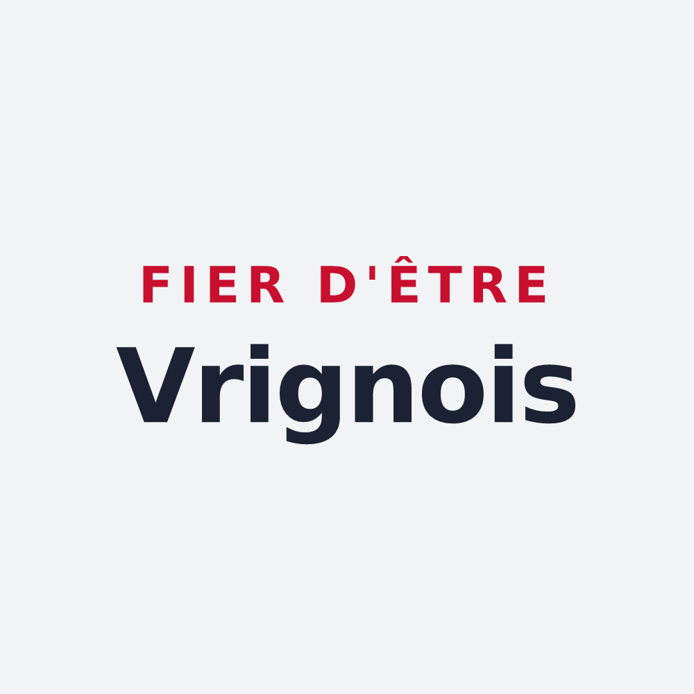 Poster « Fier d'être Vrignois » — design pour Vrigne aux Bois
