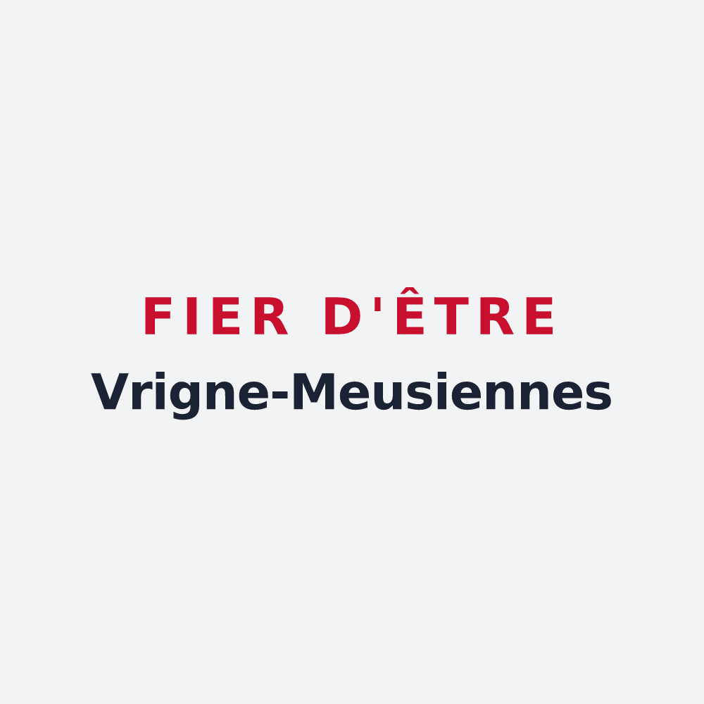 Poster « Fier d'être Vrigne-Meusiennes » — design pour Vrigne-Meuse