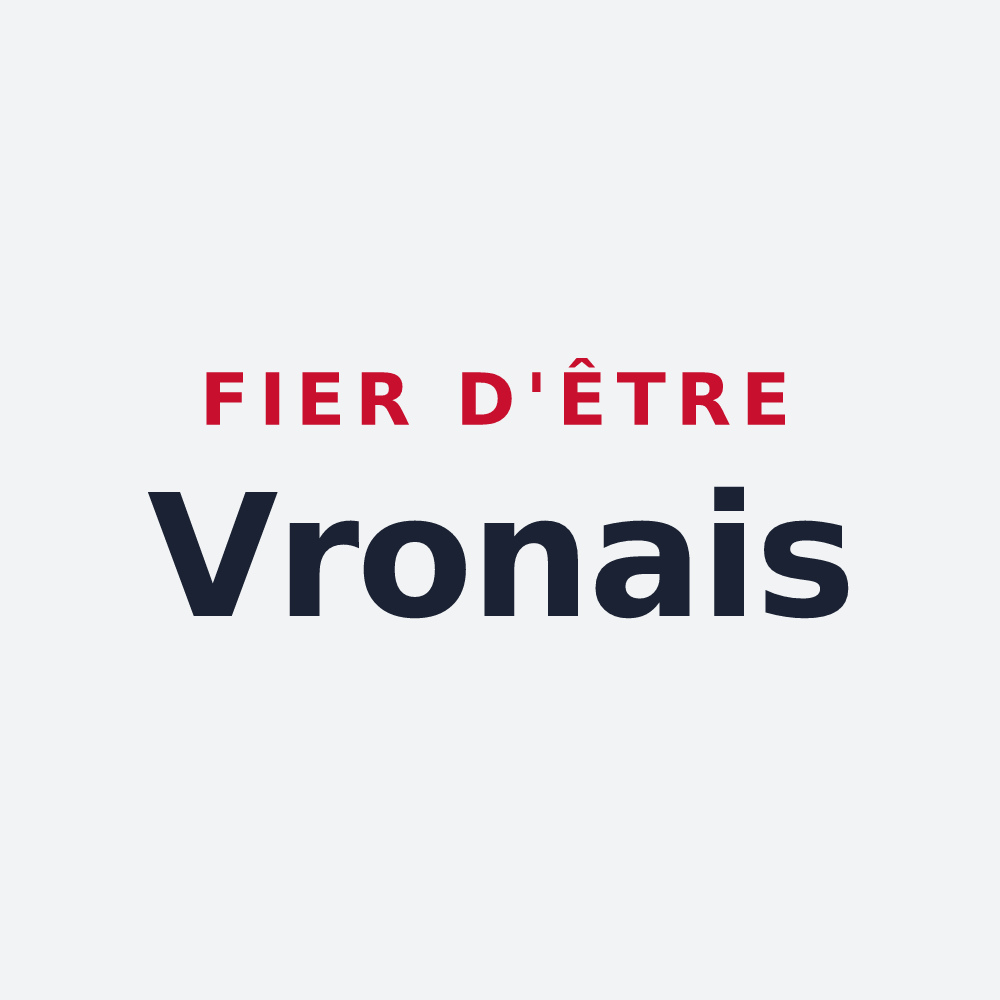 Poster « Fier d'être Vronais » — design pour Vron