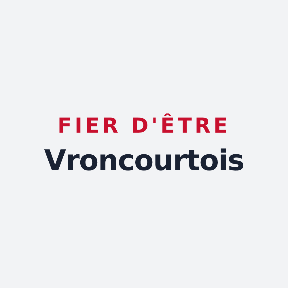Poster « Fier d'être Vroncourtois » — design pour Vroncourt