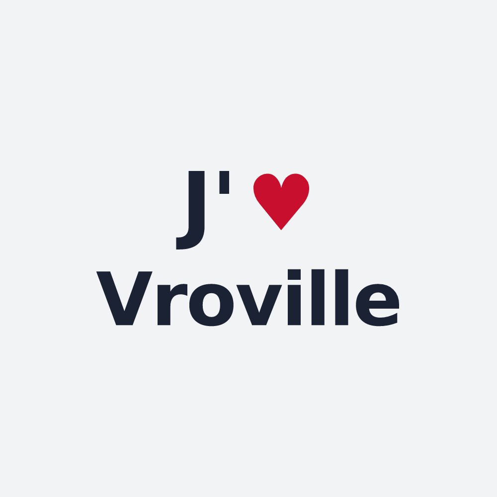Poster personnalisé Vroville — design J'aime Vroville