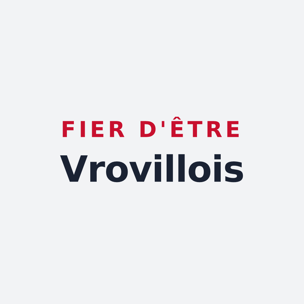 Poster « Fier d'être Vrovillois » — design pour Vroville