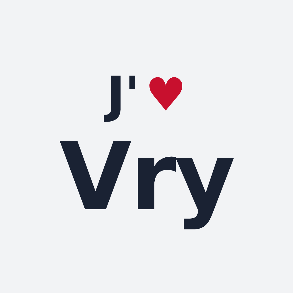 Poster personnalisé Vry — design J'aime Vry