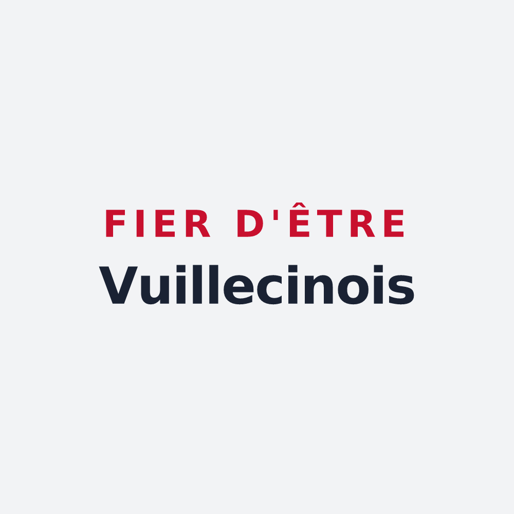 Poster « Fier d'être Vuillecinois » — design pour Vuillecin
