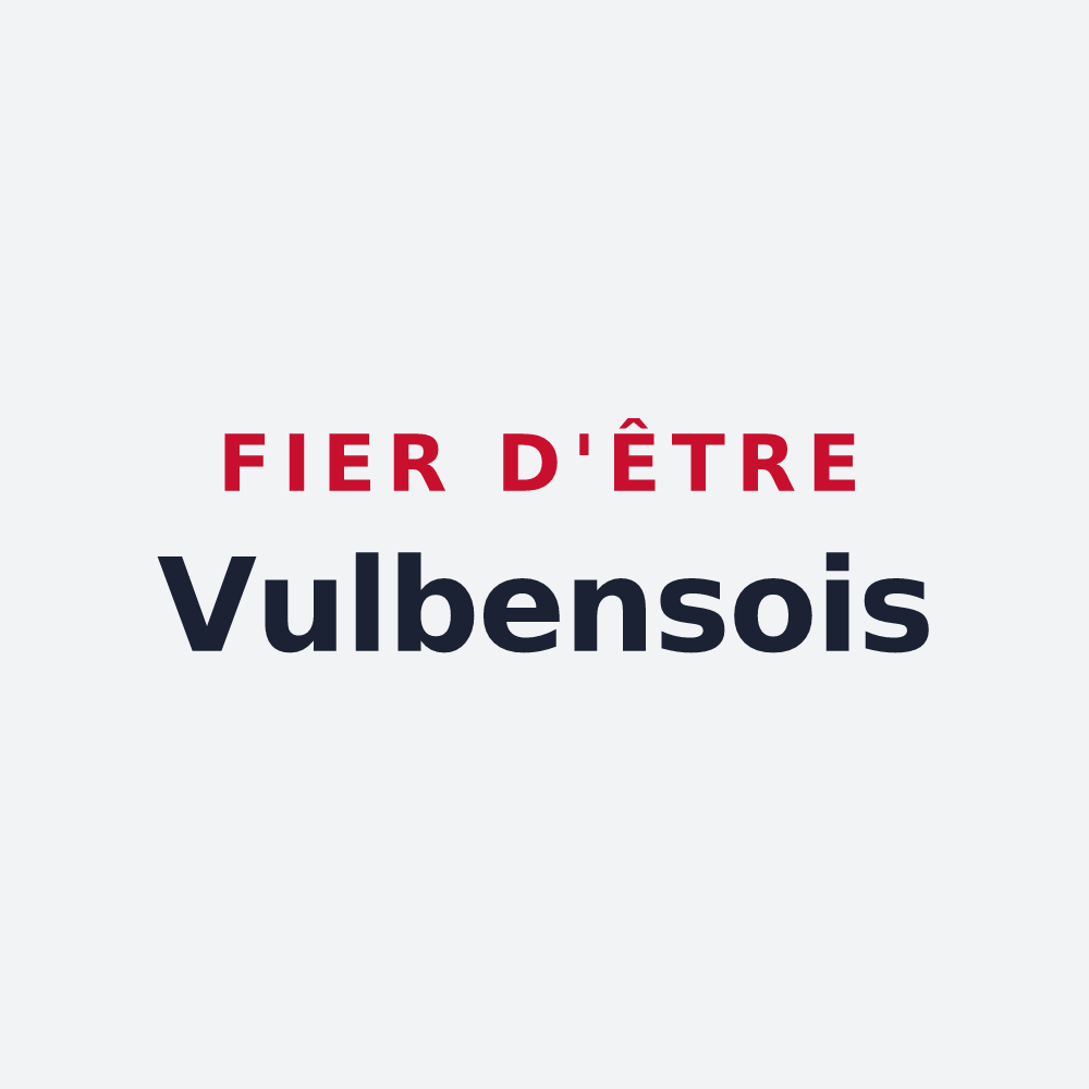 Poster « Fier d'être Vulbensois » — design pour Vulbens