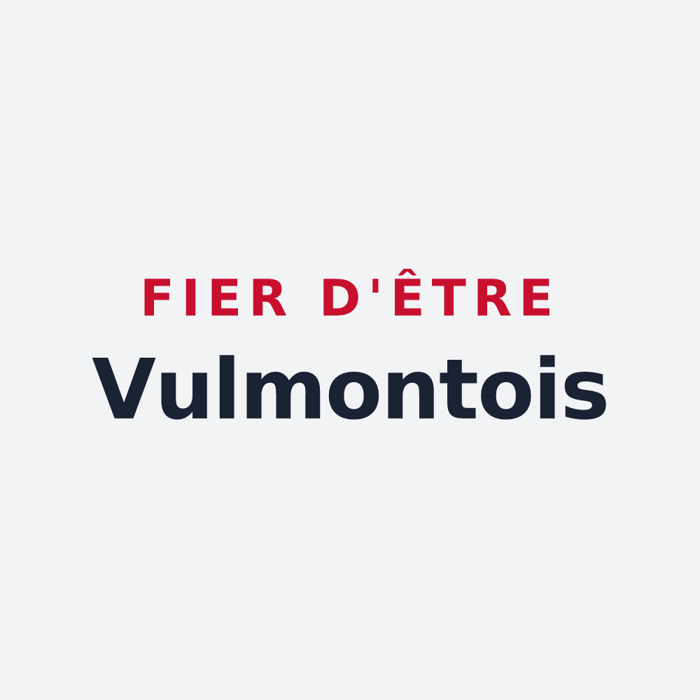 Poster « Fier d'être Vulmontois » — design pour Vulmont