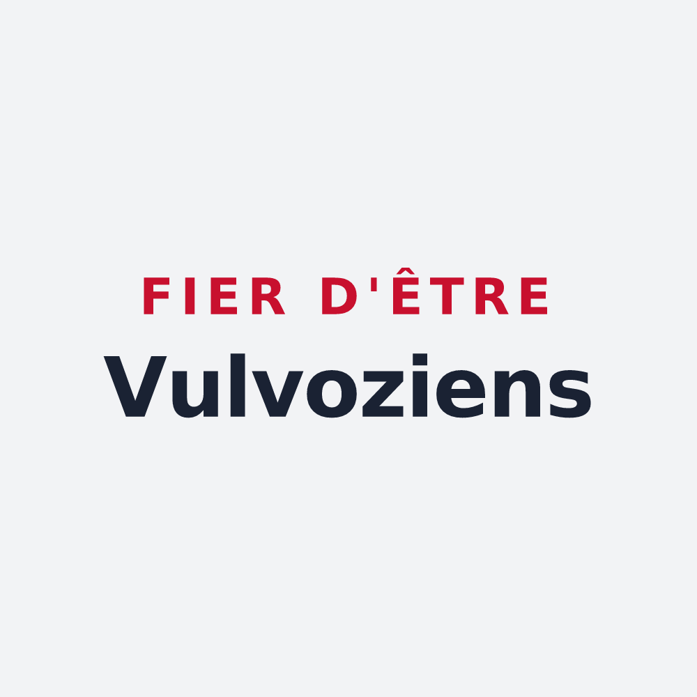 Poster « Fier d'être Vulvoziens » — design pour Vulvoz
