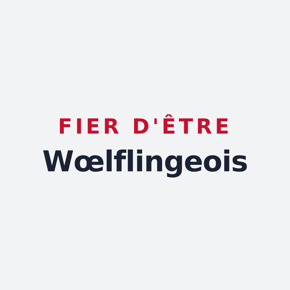 Poster « Fier d'être Wœlflingeois » — design pour Wœlfling-lès-Sarreguemines