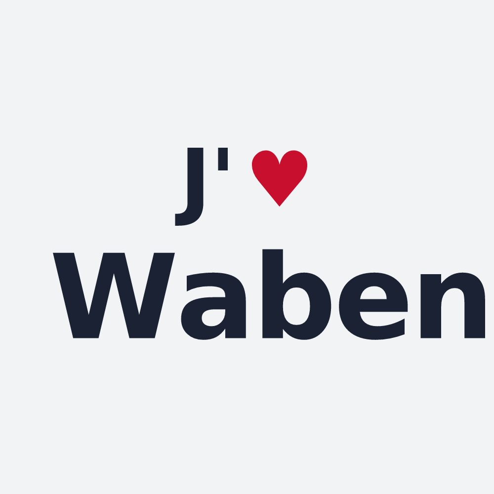 Poster personnalisé Waben — design J'aime Waben