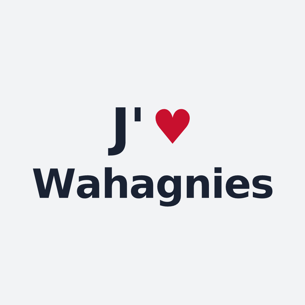 Poster personnalisé Wahagnies — design J'aime Wahagnies