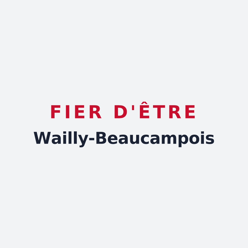Poster « Fier d'être Wailly-Beaucampois » — design pour Wailly-Beaucamp