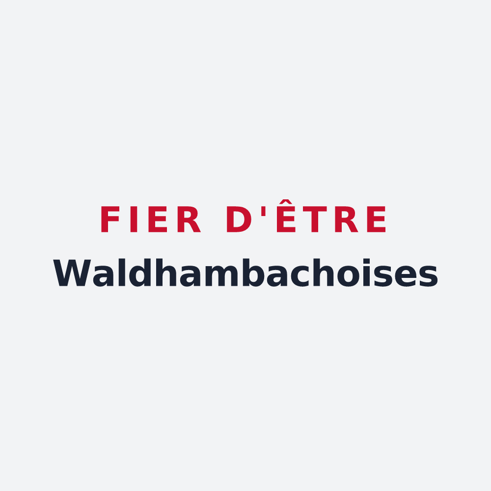 Poster « Fier d'être Waldhambachoises » — design pour Waldhambach