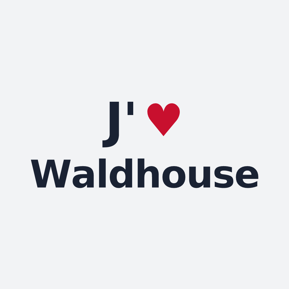 Poster personnalisé Waldhouse — design J'aime Waldhouse