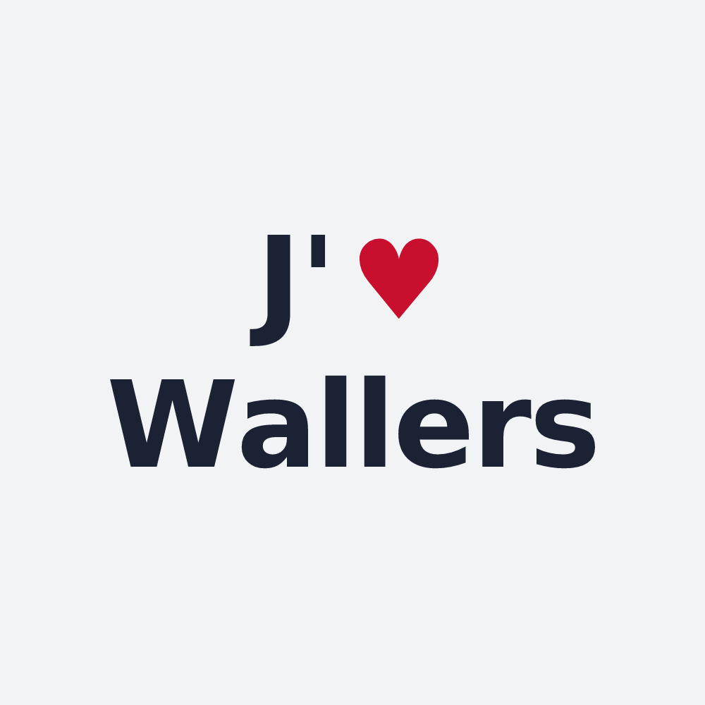 Poster personnalisé Wallers — design J'aime Wallers